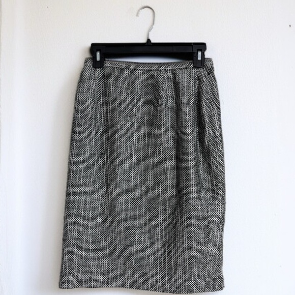 Talbots Black and White Pencil Skirt - Picture 5 of 5